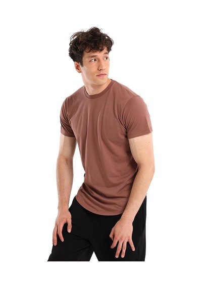 Sportive Ognian Erkek Kahverengi Günlük Stil T-shirt 24yetl18d05-khv 1604954 Kahverengi
