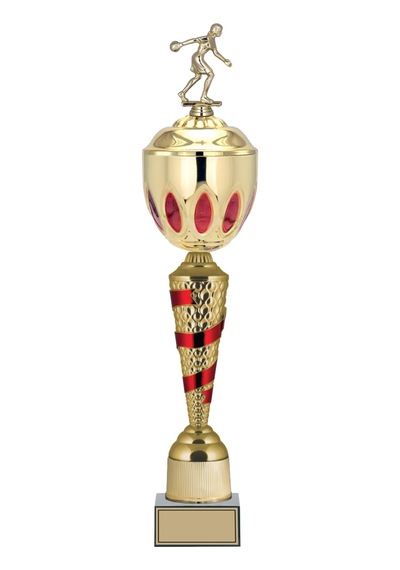 Odak Kupa - Figürlü Kupalar - Bowling Kadın Figürlü Kupalar Fg-086 A - 64 Cm Altın - Beyaz