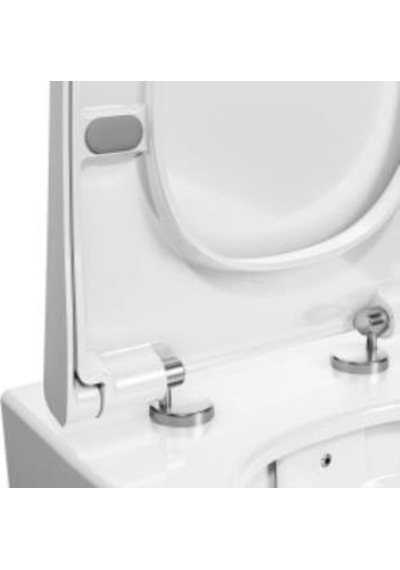 VitrA Metropole Klozet Kapağı 90-003r009 Duroplast - Üstten Sıkmalı - Yavaş Kapanır - Kolay Sök-tak - Metal Menteşeli - Beyaz Beyaz