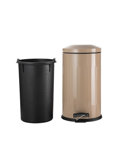 Mudo Home 16lt Pedallı Vıntage Çöp Kovası Bej