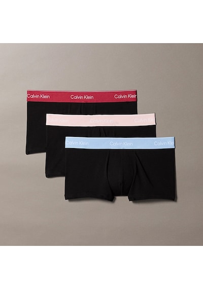 Calvin Klein Low Rise Erkek Siyah 3'lü Boxer Lv00nb4389 Çok Renkli