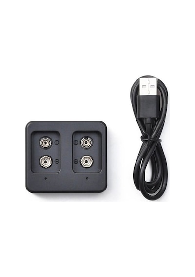 Beston 2li 9v Pil Şarj Cihazı USB Kablolu