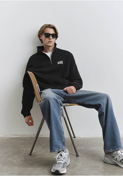 Mavi Siyah Erkek Sweatshirt M0s10208-900 Siyah