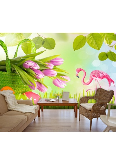 Flamingo Özel Tasarım Duvar Kağıdı