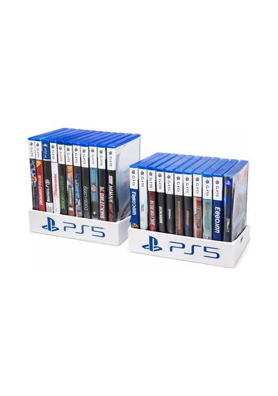 Ps5 Oyun Standı Playstation 5 Oyun Tutucu & Düzenleyici Masaüstü Ve Raf Tipi Beyaz Oyun
