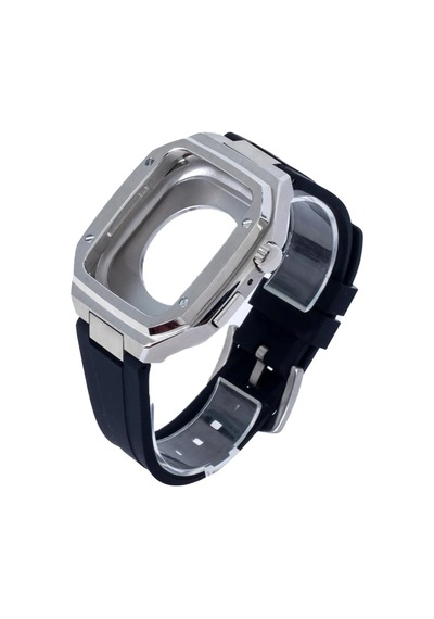 Mey İthalat Watch 44mm Kr402 Metal Kasa Silikon Kordon - Gümüş