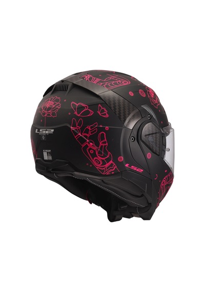Ls2 Advant 2 Sophıa Mat Siyah-pembe Kask Pembe