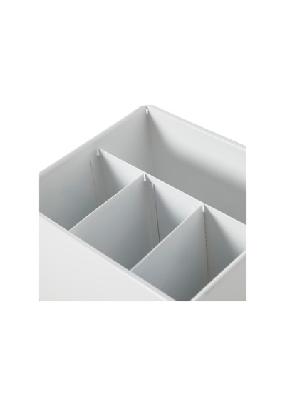 Mudo Home Roma Bölmeli Düzenleyici Mat Beyaz 19x16x13