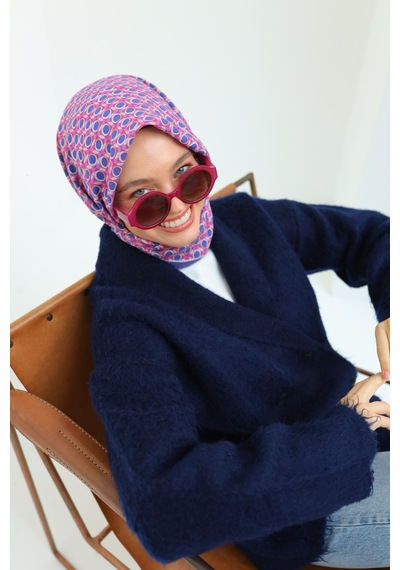 Silk Home Olinda Eşarp 48005-22 Mor, Pembe, Kırmızı, Turkuaz