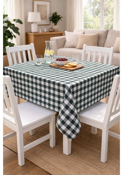 Pötikare Kare Masa Örtüsü 170x170 Cm Yıkanabilir, Leke Tutmaz Balkon, Bahçe, Mutfak Ve Piknik İçin Yeşil
