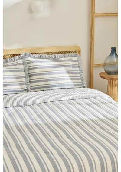Kaşmir Home Thalia Çift Kişilik Nevresim Takımı İndigo Indigo