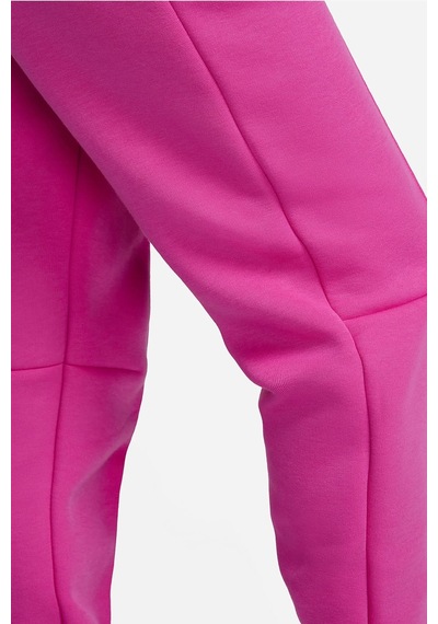 Nike Sportswear Tech Fleece Standart Fit Mid Rise Jogger Kadın Eşofman Altı Fuşya Fuşya