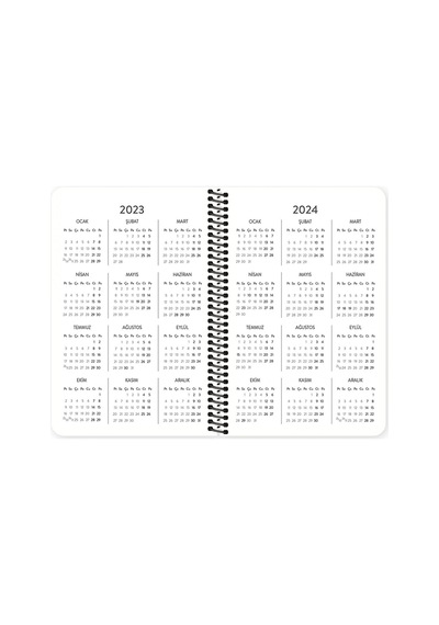 Hisli Şeyler 2023 13x19,5cm Haftalık Ajanda - Güzel Günler Göreceğiz Sarı / 831254 Renkli