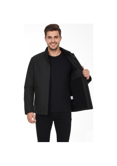 Bigazzi Erkek Büyük Beden Hakim Yaka Spor Mont 99547 Bbgl-st04878 Siyah