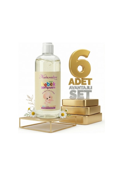 Naturalive Bebek Şampuanı 6x500 Ml