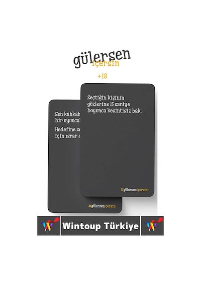 Oyun Eğlenceli Kız Erkek Grup Sevili Çift Arkadaş Ortamı Görev Ceza Kart Oyunu Gülersen İçersin +18
