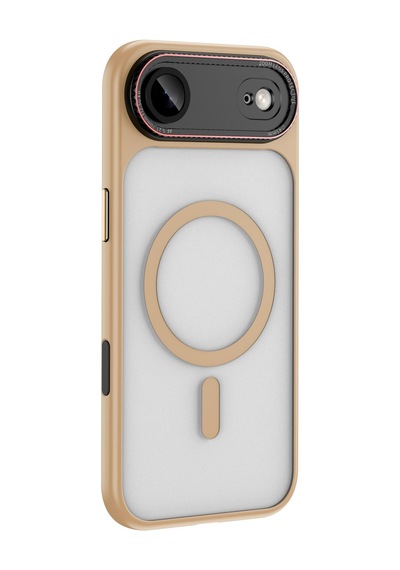 Apple Uyumlu iPhone 17 Air Magsafe Özellikli Sert Sonic Telefon Kılıfı Desert