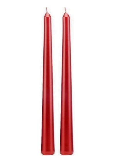 10 ADET RED CANDLESTICK KIRMIZI ŞAMDAN MUMU KIRMIZI MUM PARLAK KIRMIZI ŞAMDAN MUMU MASA MUMU UZUN MUM