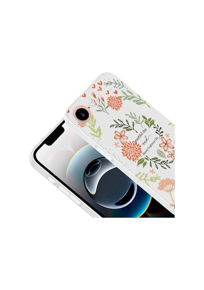İphone 16e Kılıf Kamera Korumalı Desenli Zore Klip Kapak - Beautiful -