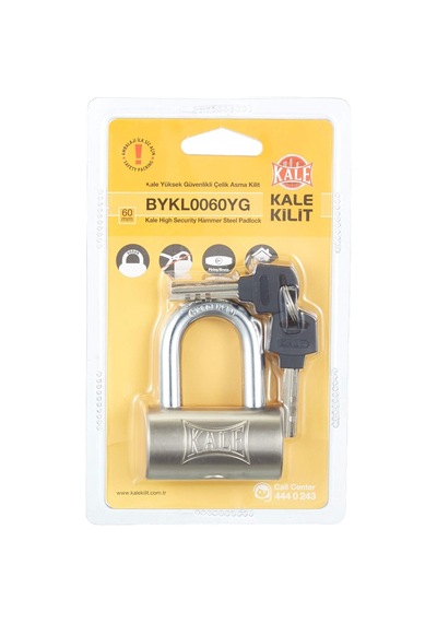 Yüksek Güvenlikli Çelik Asma Kilit 60mm Blisterli