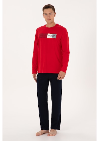 U.s. Polo Assn. Erkek Kırmızı Pijama Takım 50318597-vr030 Kırmızı