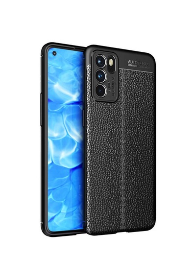 Oppo Reno 6 4g Kılıf Deri Görünümlü Silikon Kamera Korumalı Üstün Koruma Pazarplus Kırmızı
