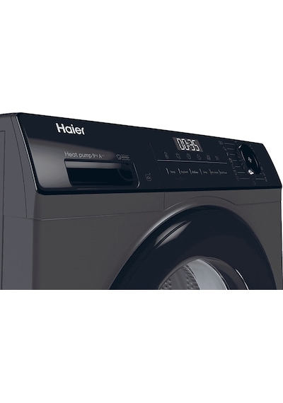 Haıer HD90-A2939RE-TR 9 KG Wi-Fi + Bluetooth Isı Pompalı Kurutma Makinesi Antrasit