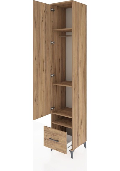 Hyperion Dolap 4 Raflı Tek Çekmeceli Tek Askılı 44x44x243 Çam-çam Atlas Çam Hyperion Dolap 4 Raflı Tek Çekmeceli Tek Askılı 44x44x243 Çam-çam Atlas Çam