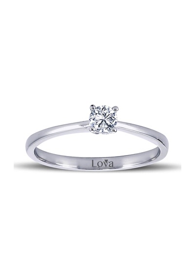 Lova E Renk 0,18 Karat Pırlanta Tektaş Yüzük - 1080011