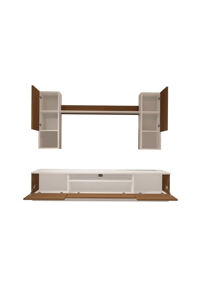 Decoraktiv Trio 5das Mdf Tv Ünitesi Tv Sehpası Beyaz - Ceviz