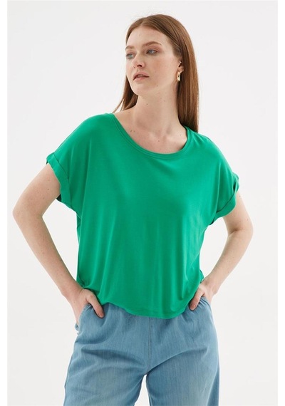 Fashion Friends Fashıon Frıends Kadın Bisiklet Yaka Bluz 25y0519k1 Ekru