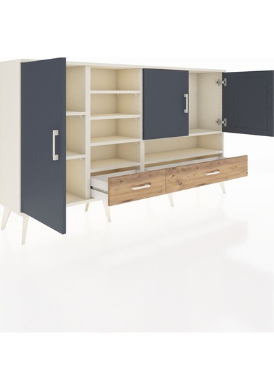 Arges Konsol 8 Raflı 2 Çekmeceli 3 Kapaklı 176x30x99 Aytaşı-antrasit/çam Antrasıt/atlas Çam - Aytası Arges Konsol 8 Raflı 2 Çekmeceli 3 Kapaklı 176x30x99 Aytaşı-antrasit/çam Antrasıt/atlas Çam - Aytası