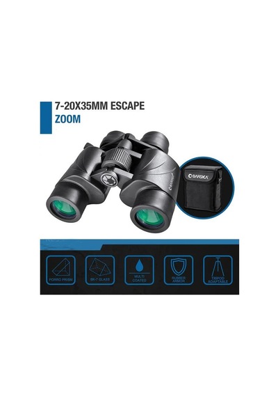 Barska Escape 7x20x35 Yeşil Lens El Dürbünü Siyah