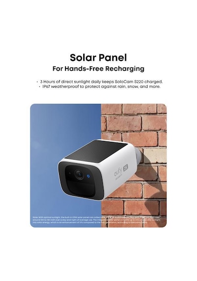 Anker Eufy Security Solocam S220 Kablosuz 2k Akıllı Güvenlik Kamerası - Dış Mekan - Kablosuz Solar Outdoor Kamera - 2k Çözünürlük - Wi-fi - T8134 Anker Türkiye Garantili Anker Eufy Security Solocam S220 Kablosuz 2k Akıllı Güvenlik Kamerası - Dış Mekan - Kablosuz Solar Outdoor Kamera - 2k Çözünürlük - Wi-fi - T8134 Anker Türkiye Garantili