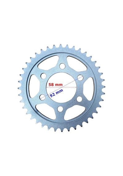 Rks Srk125 Arka Dişli 428-43t İç 58 Mm 6 Delik