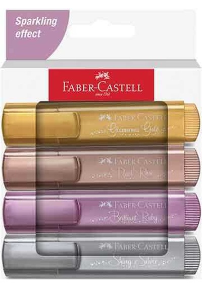 Faber Fosforlu Kalem 46 Metalik Renkler 4 Lü Set 5030254674000 Diğer