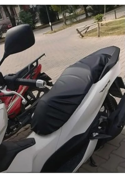 Siyah Deri Sele Kılıfı Örtüsü - Honda Aktiva 125 Uyumlu 0000