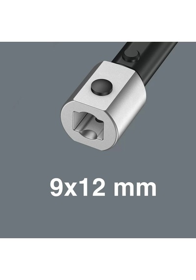 Wera 7772 C Geçmeli Cırcır Tork Ucu, Yön Mandallı, 9x12 Mm, 9x12 X 1/2" X 58 Mm
