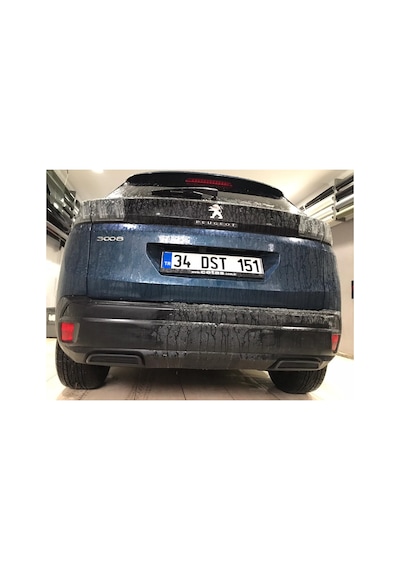 Peugeot 3008 Egzoz Ucu Abs Plastik Üzeri Krom Difüzör Kromu