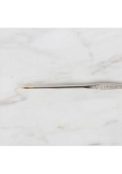 Abarta Yabalı Altın Uçlu Metal Saplı Dantel Tığ Numara Seçenekleri No 9 - 1,15 Mm