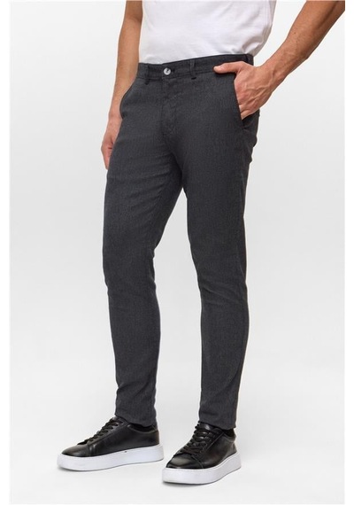 Süvari Siyah Slim Armürlü Pantolon Pn2020500731-s09 Siyah
