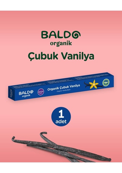 Baldo Organik Çubuk Vanilya 1 Adet