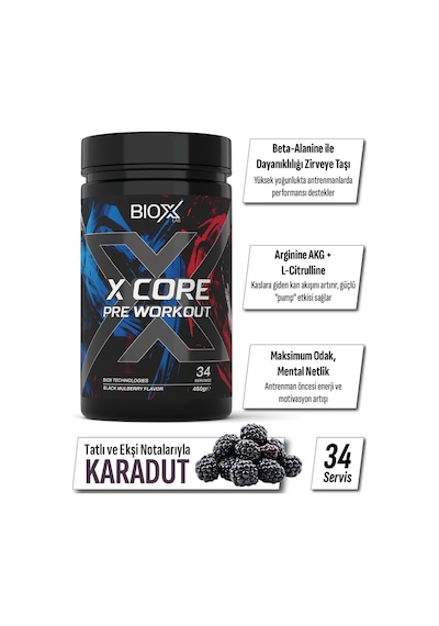 Preworkout Karadut Aroma 450 Gr 34 Servis Pre-workout + Shaker