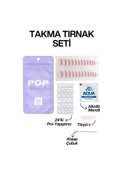 Takma Tırnak Seti & Zararsız Yapıştırıcı 49642861