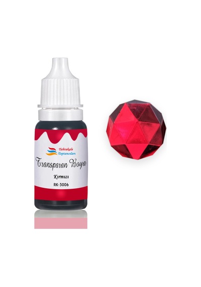 Epoksi Reçine Transparan Boya Pigment Şeffaf Epoksi Boyası 20 Ml Kırmızı - 3006