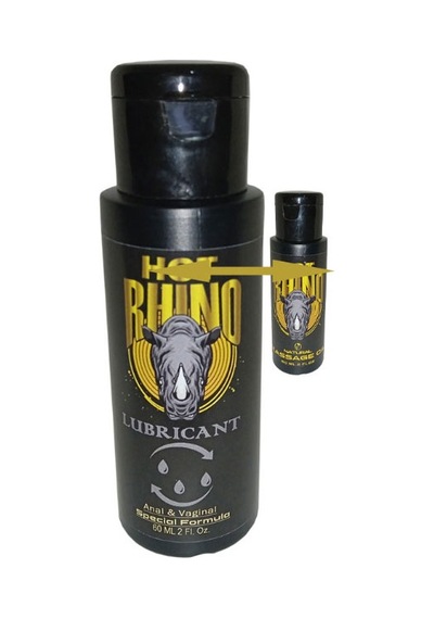 Hotrhino 60 Ml Analvajinal Konforlugiriş Rahatkayış Jeli + Rhino Masaj Yağı 60 Ml