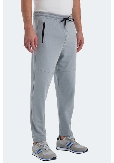 Slazenger Ones In Erkek Fermuar Cepli Gri Eşofman Altı Gri