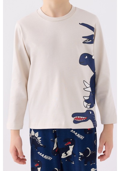 Rolypoly Erkek Çocuk Mavi Pijama Takımı 5274-45604 Mavi