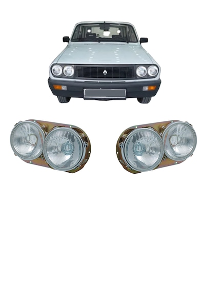 Renault 12 Toros Ön Far Sağ Sol Takım Halinde  Farba