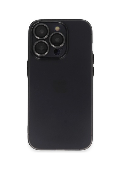 Apple Uyumlu iPhone 13 Pro Max Kılıf Luko Lens Silikon Siyah,